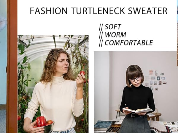 fashion turtleneck sweaters