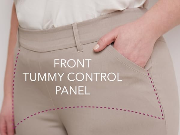 Front tummy control panel