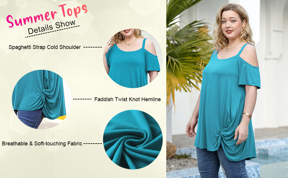 8110 Lake Blue Off Shoulder Tops