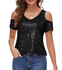 black sequin tops