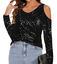 black sequin tops