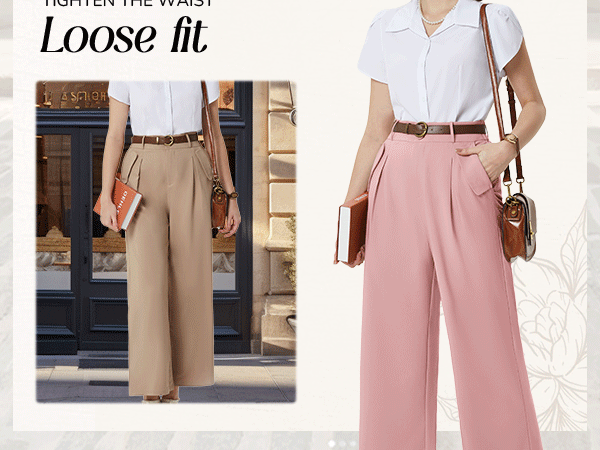 Vintage Straight Leg Palazzo Trousers