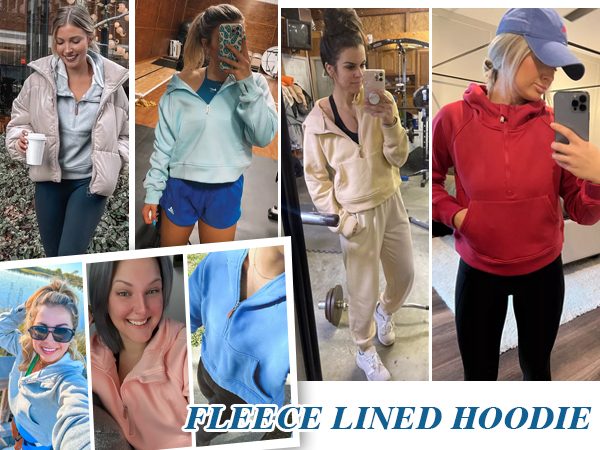 fleece lined sweatshirts