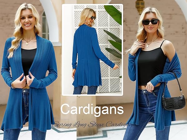 Women Open Front Cardigans