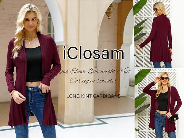 Women Open Front Cardigans