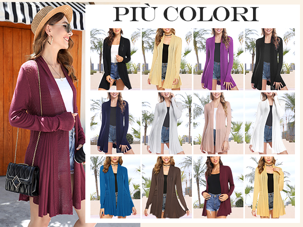 Women Open Front Cardigans