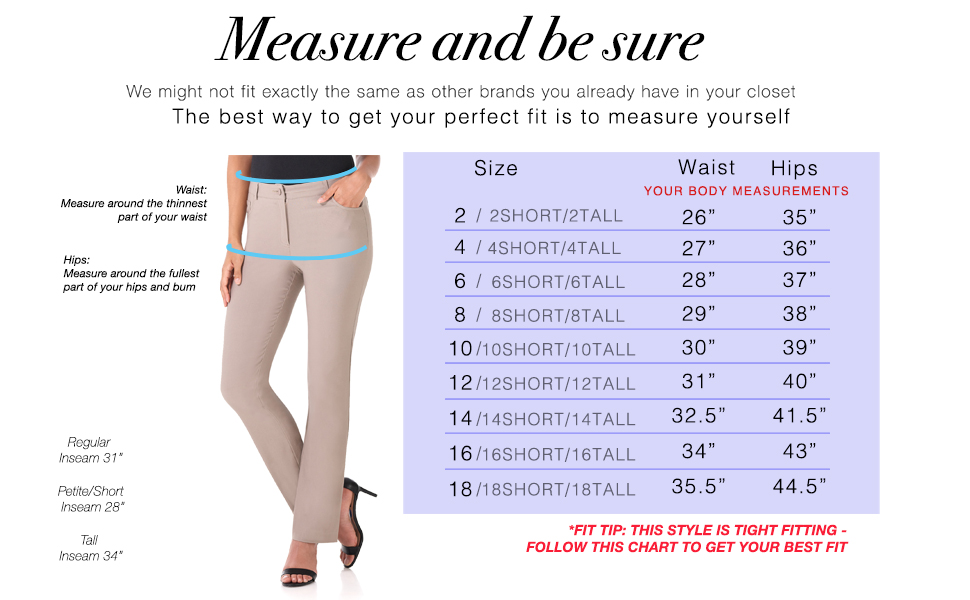 Rekucci Size Chart