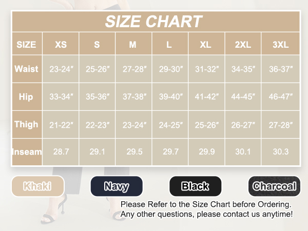 VILIGO SIZE CHART