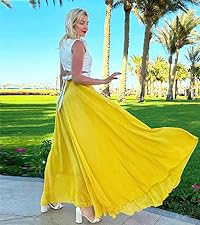 chiffon maxi skirt