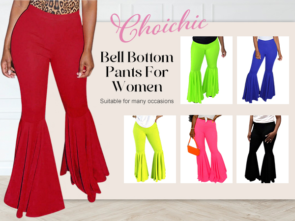 bell bottom pants for woman