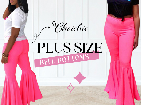 pink bell bottoms for women