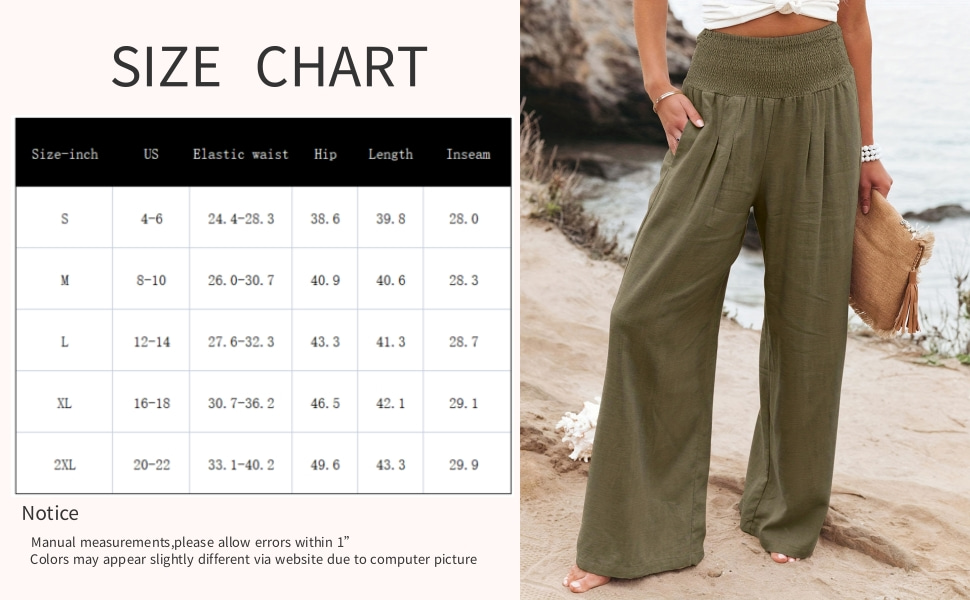 womens elastic beach pants