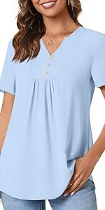 women tops summer short sleeve