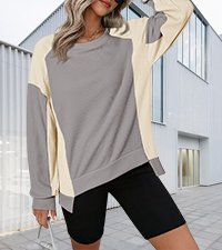 color block sweatshirt