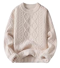 beige cable knit sweater