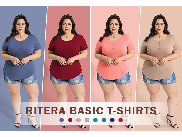 plus size button up tops