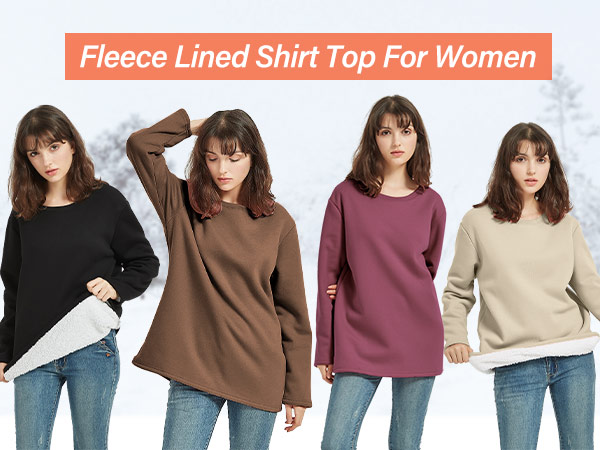 casual winter thermal shirt for women