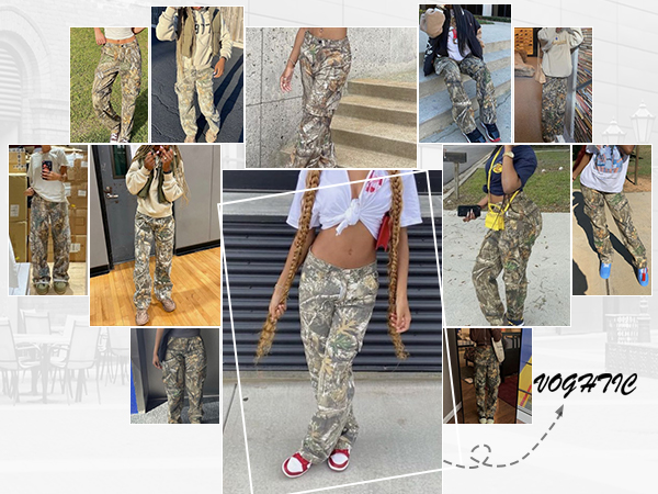 womens camo cargo pants