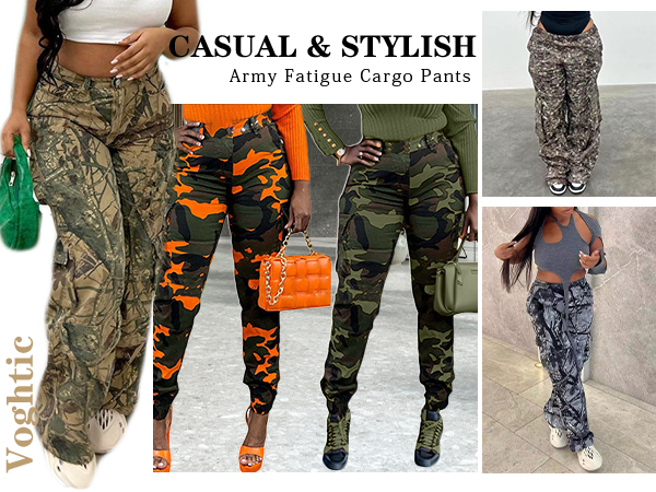 Camo Pants Women Cargo