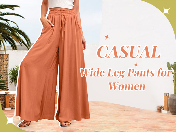 wide leg linen pants for women business casual pants