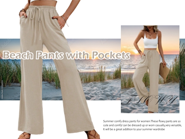 wide leg linen pants for women