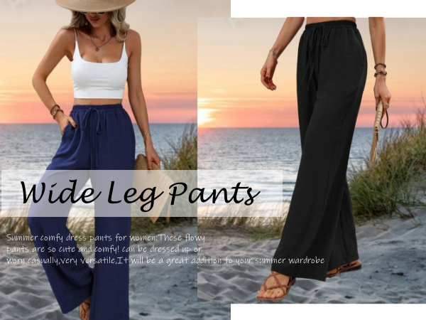 wide leg palazzo pants for women