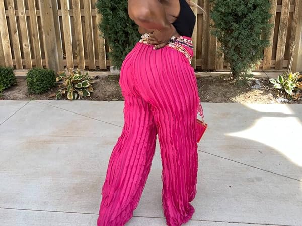 High Waist Wide Leg Pants