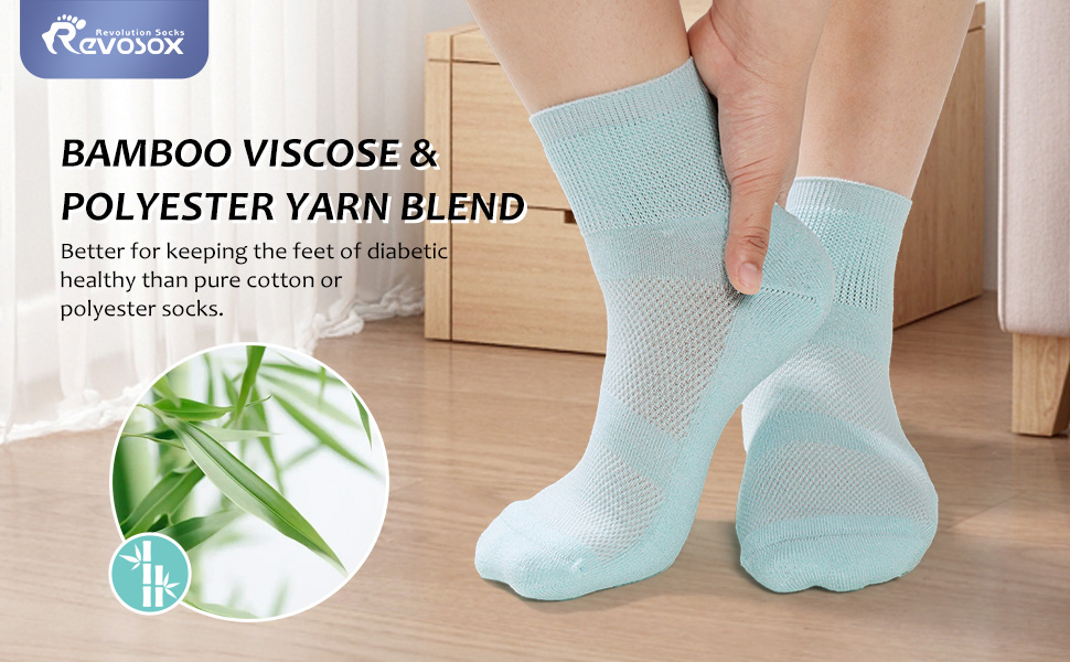 Bamboo diabetic socks for women men