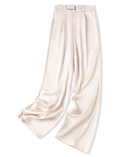 satin wide leg pants