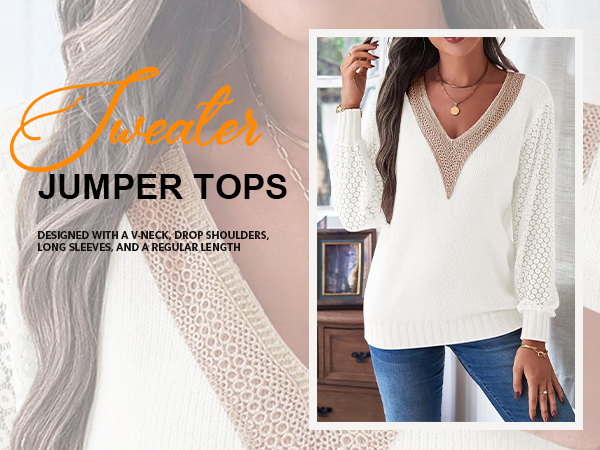 Women''s 2023 Fall Sweater Jumper Tops