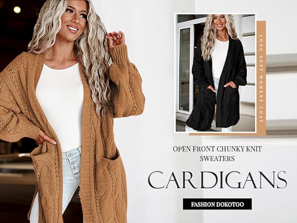 cable knit cardigans