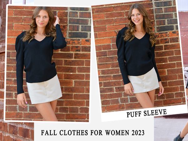 fall sweaters for women 2024 fall outfits for women womens fall fashion 2023 v neck sweater women