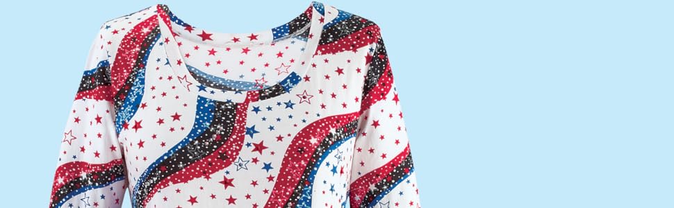 stars and stripe sequin top