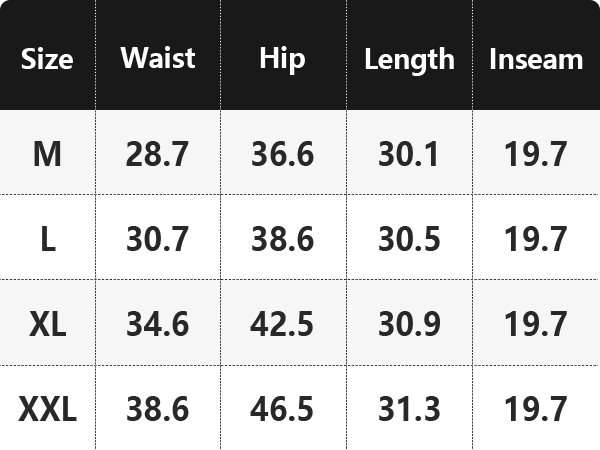 Size Chart 786131 2