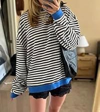 women stripes hoodies