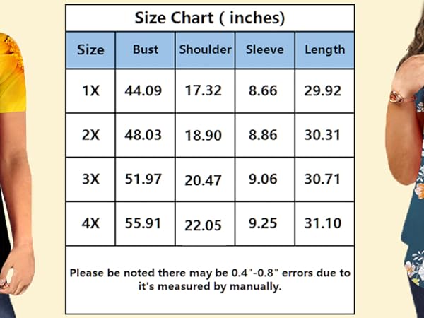 531 size chart