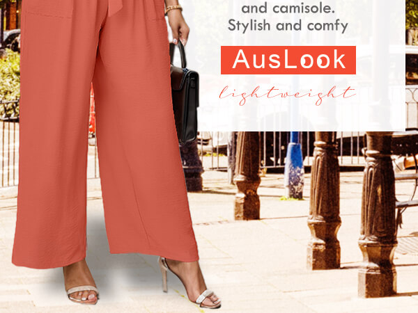 plus size wide leg pants for women