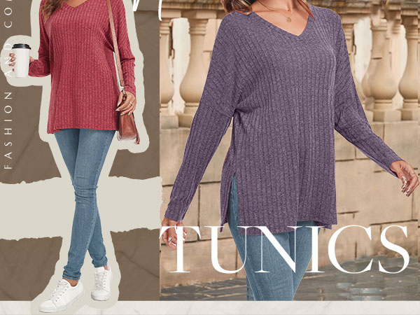 womens long sleeve tunic