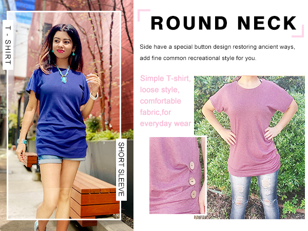 Round Neck Loose Tunic