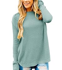 Waffle Knit Tunic Sweater