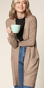 Open Front Draped Knit Shawl Cardigan