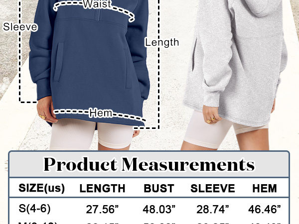 Womens Half Zip Hoodies