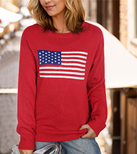 american flag sweater