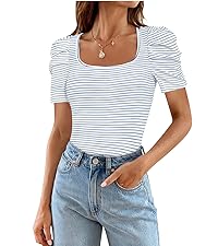 Casual Square Neck Tops