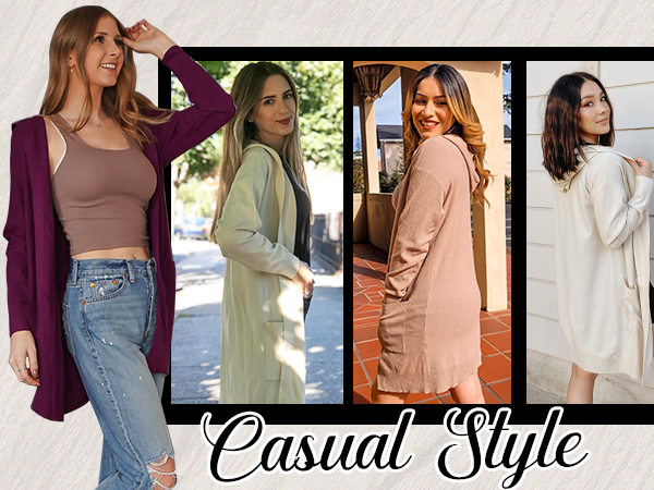 casual cardigan for women