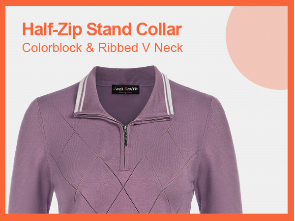 Half-Zip Stand Collar