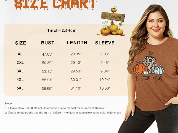 Fall Tshirts for Women Plus Size