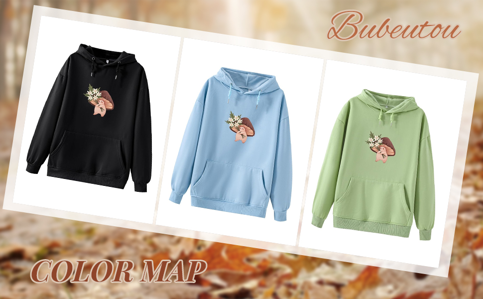 mushroom sweatshirts for teen girls