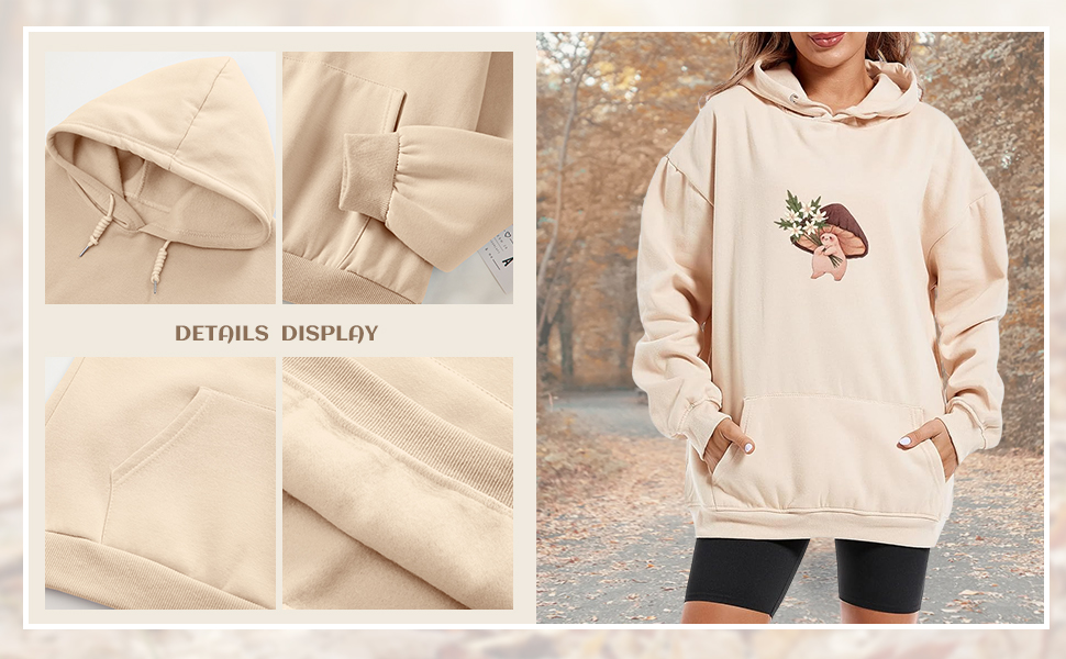 mushroom hoodies for women