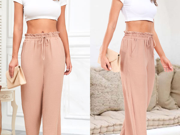 Pants Wide Leg Palazzo Loose High Waist Lounge Pants